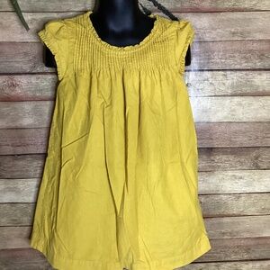 Mini Boden Mustard Yellow Corduroy Dress Toddler Girl 3-4